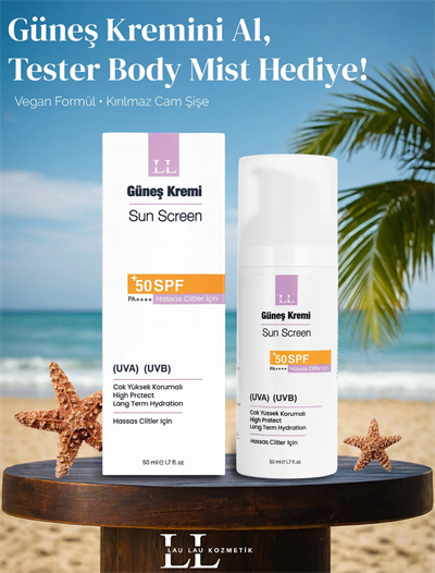 Calendula Bitkisi Özlü Hassas Ciltler İçin Yüksek Korumalı Güneş Kremi – 50 ml
