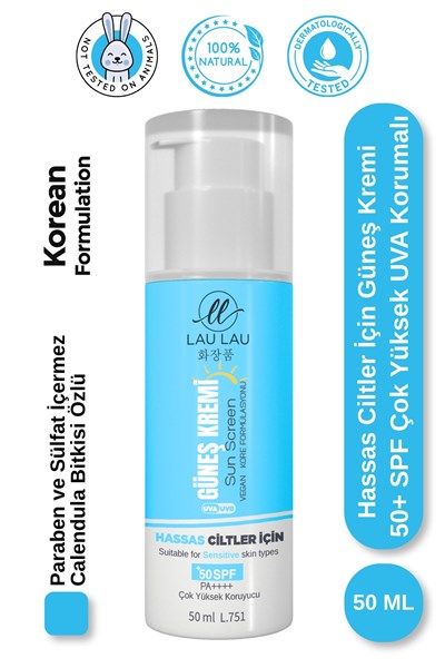 Calendula Bitkisi Özlü Hassas Ciltler İçin Yüksek Korumalı Güneş Kremi – 50 ml