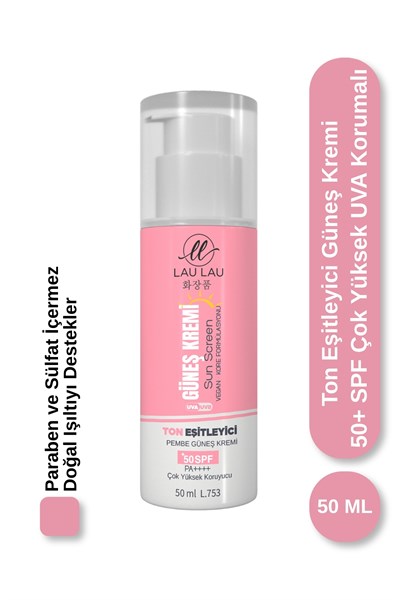 Ton Eşitleyici Yüksek Korumalı Güneş Kremi Tone-Up Pink 50 Ml