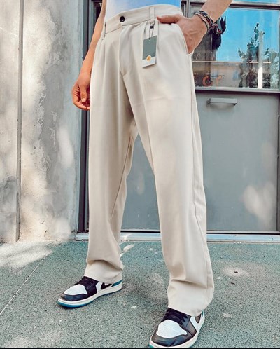 Krem Kumaş Baggy