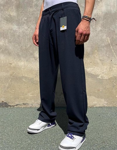 Lacivert Kumaş Baggy