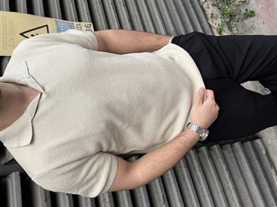 Regular Yakalı Trıko  T-Shirt