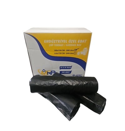 120*150 cm hantal boy çöp poşeti 800 gr rulo