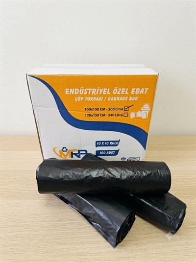 120*150 cm hantal boy çöp poşeti 800 gr rulo