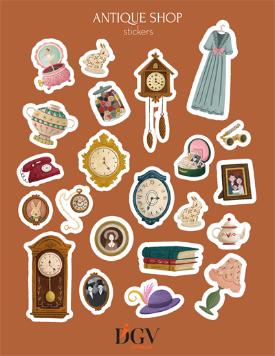 ANTIQUE SHOP STICKER SETİ