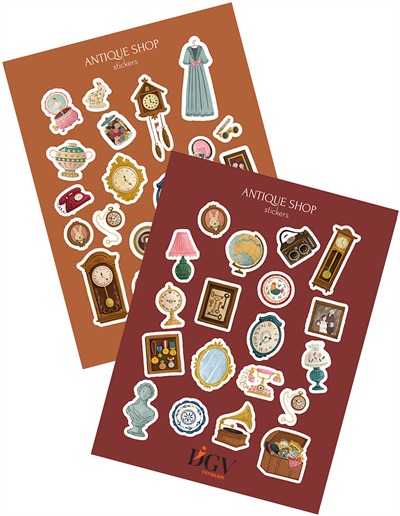 ANTIQUE SHOP STICKER SETİ
