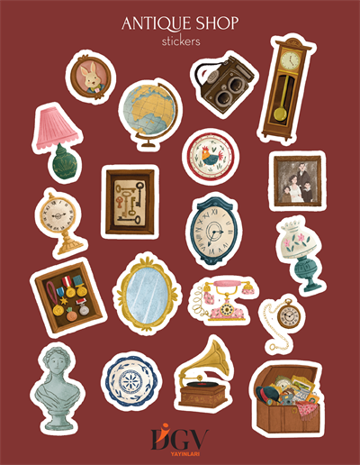 ANTIQUE SHOP STICKER SETİ