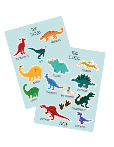 DİNO STICKER SETİ