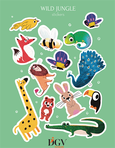 PARTY ANIMALS-WILD JUNGLE STICKER SETİ