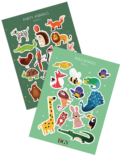 PARTY ANIMALS-WILD JUNGLE STICKER SETİ