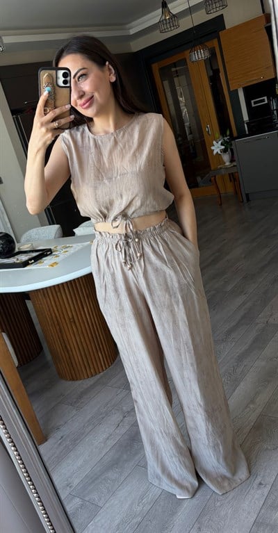 Bağcıklı Crop Takım