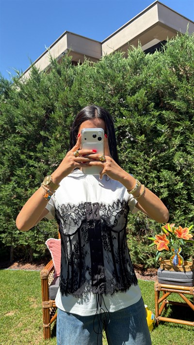 DANTEL GARNİLİ TİŞÖRT