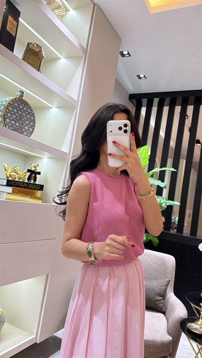 KOLSUZ PEMBE TRİKO