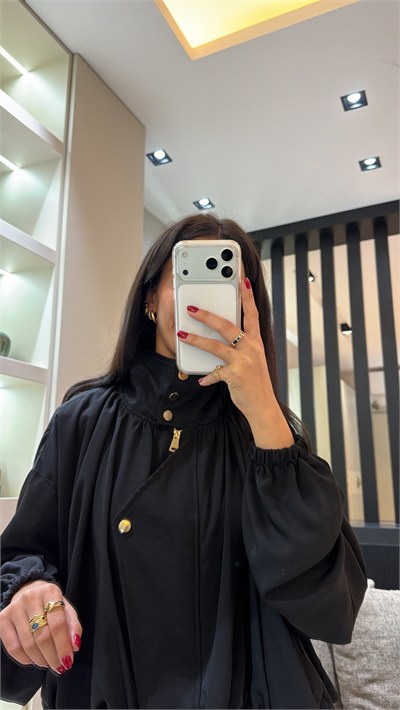TASARIM DİK YAKA TAKIM SİYAH