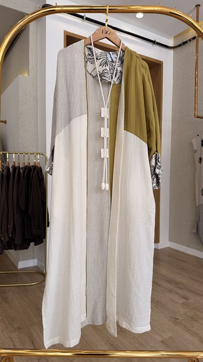 Acre yeşil kimono