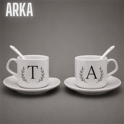 KİŞİYE ÖZEL SUBLİMASYON BASKI İKİLİ FİNCAN SETİ