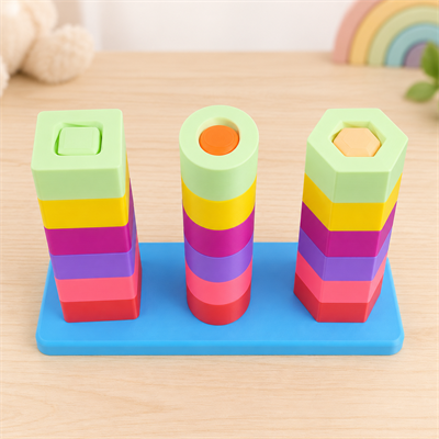 Momento Geometrik Şekil Eşleştirme ve Dizme Kuleleri – 3D PLA