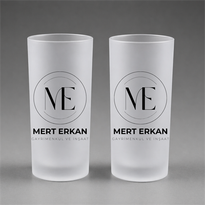 TEKLİ KİŞİYE ÖZEL BASKILI BUZLU CAM RAKI BARDAĞI