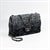 Siyah & Silver Reversible Sequin Rectangular Small Flap Çanta
