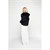 THE CANNES FUR HOOD CARDIGAN - BLACK