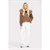 THE CANNES FUR HOOD CARDIGAN - CHOCOLATE BROWN