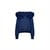 THE CANNES FUR HOOD CARDIGAN - ELECTRIC BLUE