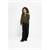 THE CANNES FUR HOOD CARDIGAN - KHAKI