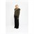 THE CANNES FUR HOOD CARDIGAN - KHAKI