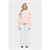 THE CANNES FUR HOOD CARDIGAN - PINK