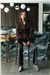 THE CHELSEA FUR CUFF SHORT COAT - BROWN
