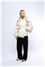 THE CHELSEA FUR CUFF SHORT COAT - CREAM