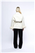 THE CHELSEA FUR CUFF SHORT COAT - CREAM