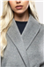 THE CHELSEA FUR CUFF SHORT COAT - GREY