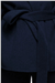 THE CHELSEA FUR CUFF SHORT COAT - NAVY