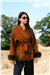 THE CHELSEA FUR CUFF SHORT COAT - TAN
