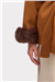 THE CHELSEA FUR CUFF SHORT COAT - TAN