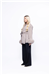 THE CHELSEA FUR CUFF SHORT COAT - TAUPE