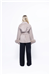 THE CHELSEA FUR CUFF SHORT COAT - TAUPE