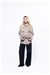 THE CHELSEA FUR CUFF SHORT COAT - TAUPE