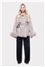 THE CHELSEA FUR CUFF SHORT COAT - TAUPE