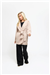 THE COMO FUR CUFF CARDIGAN - BEIGE