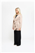 THE COMO FUR CUFF CARDIGAN - BEIGE