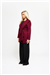 THE COMO FUR CUFF CARDIGAN - BURGUNDY
