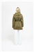 THE COMO FUR CUFF CARDIGAN - OLIVE GREEN