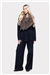 THE GROSVENOR FUR COLLAR COAT - BLACK