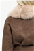 THE GROSVENOR FUR COLLAR COAT - TAUPE
