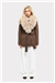 THE GROSVENOR FUR COLLAR COAT - TAUPE
