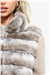 THE MOSCOW REX FUR PANEL JACKET - BEIGE