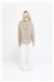THE MOSCOW REX FUR PANEL JACKET - BEIGE