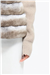 THE MOSCOW REX FUR PANEL JACKET - BEIGE